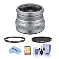 

Fujifilm XF 16mm f/2.8 R WR X Mount Lens, Silver - Bundle With Hoya 49mm HMC Multi-Coated UV Filter, Hoya 49mm HMC Multi-Coated Circular Polarizer Filter, 16GB SDHC Card, Cleaning Kit, Microfiber Cloth