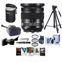 

Fujifilm XF 16-80mm F4.0 R OIS WR (Weather Resistant) Lens - Bundle With 72mm Filter Kit, Lens Case, FocusShifter DSLR Follow Focus, Flex Lens Shade, Takama 66" Tripod with Fluid Head, Software, More