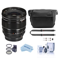 

Fujifilm XF 16mm F1.4 R (Weather Resistant) Lens - Bundle With Peak Design SlideLITE Strap, Peak Design 6L Everyday Sling V2 Black, 67mm Filter Kit, Cleaning Kit, Microfiber Cloth