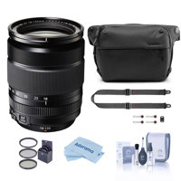 

Fujifilm XF 18-135mm F3.5-5.6 R LM OIS WR (Weather Resistant) Lens - Bundle With Peak Design SlideLITE Strap, Peak Design 6L Everyday Sling V2 Black, 67mm Filter Kit, Cleaning Kit, Microfiber Cloth