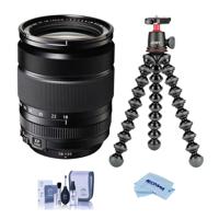 

Fujifilm XF 18-135mm F3.5-5.6 R LM OIS WR (Weather Resistant) Lens (35mm Format Equivalent: 27-206mm) - Bundle With Joby GorillaPod 3K Kit Black, Cleaning Kit, Microfiber Cloth