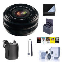 

Fujifilm XF 18mm F/2.0 Lens - Bundle with 52mm Filter Kit, Lens Wrap, Cleaning Kit, Lens Case, CapLeash and Professional Software Package