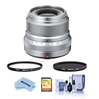 

Fujifilm XF 23mm (35mm) F/2R WR Lens, Silver - Bundle With Hoya 43mm 10-Layer HMC Multi-Coated UV Filter, Hoya 43mm HMC Multi-Coated Circular Polarizer Filter, 16GB SDHC Card, Cleaning Kit, Microfiber Cloth