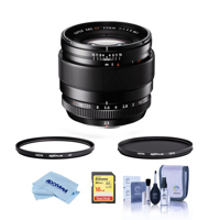 

Fujifilm XF 23mm (35mm) F/1.4R Lens - Bundle With Hoya 62mm 10-Layer HMC Multi-Coated UV Filter, Hoya 62mm HMC Multi-Coated Circular Polarizer Filter, 16GB SDHC Card, Cleaning Kit, Microfiber Cloth