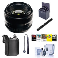 

Fujifilm XF 35mm (53mm) F/1.4 Lens - Bundle with 52mm Filter Kit (UV/CPL/ND2), Small Lens Pouch, Capleash, Cleaning Kit, Lens Cleaner, Software Package