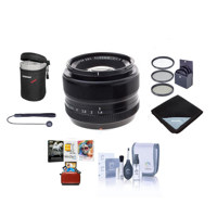 

Fujifilm XF 35mm (53mm) F/1.4 Lens - Bundle with 52mm Filter Kit, Lens Pouch, Capleash, Cleaning Kit, Lens Wrap, Mac Software Package