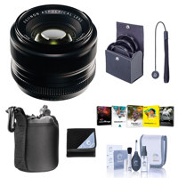 

Fujifilm XF 35mm (53mm) F/1.4 Lens - Bundle with 52mm Filter Kit, Lens Pouch, Capleash, Cleaning Kit, Lens Wrap, Software Package