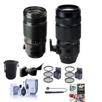 

Fujifilm XF 2 Lens Kit with FUJINON XF 50-140mm F2.8 R LM OIS WR (Weather Resistant) Lens and FUJINON XF 100-400mm F4.5-5.6 R LM OIS WR Lens - Bundle with Lens Case, Lens Pouch, 72mm/77mm Filter Kit, Flex Lens Shade, More