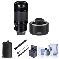 

Fujifilm XF 50-140mm (76-213mm) F2.8 R LM OIS WR (Weather Resistant) Lens - Bundle with Fuji XF 2X TC WR Teleconverter, 72mm Filter Kit (UV/CPL/ND2), Soft Lens Case Large, Cleaning Kit, Capleash II,