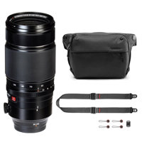 

Fujifilm XF 50-140mm (76-213mm) F2.8 R LM OIS WR (Weather Resistant) Lens - With Peak Design 6L Everyday Sling V2, Black, Peak Design SlideLITE Strap Black