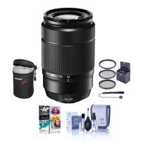 

Fujifilm XC 50-230mm (76-350mm) F4.5-6.7 OIS II Lens Black - Bundle With 58mm Filter Kit, Lens Pouch, Cleaning Kit, Capleash, PC Software Package