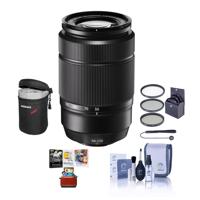 

Fujifilm XC 50-230mm (76-350mm) F4.5-6.7 OIS II Lens Black - Bundle With 58mm Filter Kit, Lens Pouch, Cleaning Kit, Capleash, Mac Software Package