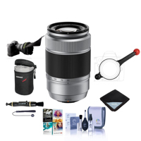 

Fujifilm XC 50-230mm (76-350mm) F4.5-6.7 OIS II Lens Silver - Bundle With FocusShifter DSLR Follow Focus, Flex Lens Shade, 58mm Filter Kit, Lens Case, Cleaning Kit, Lens Wrap, Software Package And More