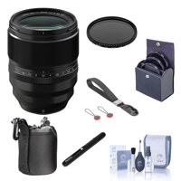 

Fujifilm Fujinon XF 50mm F/1.0 Lens with Aperture Ring and Weather Resistance, Black Bundle with Wrist Strap, Filter Kit, Lens Case, Lens Cleaner, Cleaning Kit