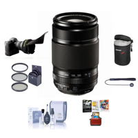 

Fujifilm XF 55-200mm (83-300mm) F3.5-4.8 R LM OIS Lens - Bundle with 62mm FilterKit (UV/CPL/ND2), Soft Lens Case, Cleaning Kit, Capleash, Flex Lens Shade, Mac Software Package