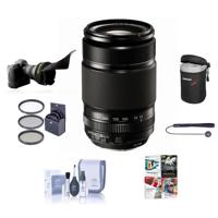 

Fujifilm XF 55-200mm (83-300mm) F3.5-4.8 R LM OIS Lens - Bundle with 62mm FilterKit (UV/CPL/ND2), Soft Lens Case, Cleaning Kit, Capleash, Flex Lens Shade, PC Software Package