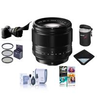 

Fujifilm XF 56mm (85mm) F/1.2 Lens - Bundle with 62mm Filter Kit (UV/CPL/ND), Soft Lens Case, Cleaning Kit, - Flex Lens Shade - Lens Wrap - PC Software Package
