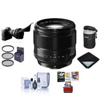 

Fujifilm XF 56mm (85mm) F/1.2 Lens - Bundle with 62mm Filter Kit, Lens Case, Cleaning Kit, Lens Wrap, Flex Lens Shade, Mac Software Package