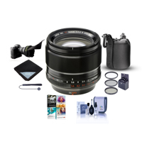 

Fujifilm XF 56mm F1.2 R APD Lens - Bundle with 62mm Filter Kit (UV/CPL/ND2), Flex Lens Shade, Lens Wrap, Cleaning Kit, Capleash II, Lens Pouch, PC Software Package