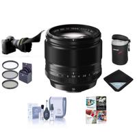 

Fujifilm XF 56mm (85mm) F/1.2 Lens - Bundle with 62mm Filter Kit, Lens Case, Cleaning Kit, Lens Wrap, Flex Lens Shade, Professional Software Package