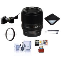

Fujifilm XF 60mm (90mm) F/2.4 Macro Lens - Bundle with 39mm UV Filter, Lens Wrap, Flex Lens Shade, Capleash, Cleaning Kit, Mac Software Package