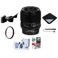 

Fujifilm XF 60mm (90mm) F/2.4 Macro Lens - Bundle with 39mm UV Filter, Lens Wrap, Flex Lens Shade, Capleash, Cleaning Kit, Professional Software Package