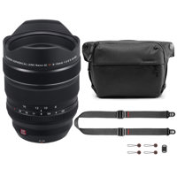 

Fujifilm XF 8-16mm f/2.8 R LM WR Lens - With Peak Design 6L Everyday Sling V2, Black, Peak Design SlideLITE Strap Black