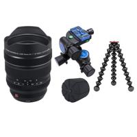 

Fujifilm XF 8-16mm f/2.8 R LM WR Lens - Bundle With Benro GD3WH Precision Geared Tripod Head, Joby GorillaPod 5K Stand Black, Kuvrd Rubber Universal Lens Cap