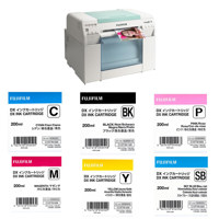 

Fujifilm Frontier-S DX100 Inkjet Photo Printer - With Ink Bundle Consists Of Fuji DX VIVIDIA Ink Cartridge 200 ML Black / Cyan / Magenta / Yellow / Skyblue / Pink