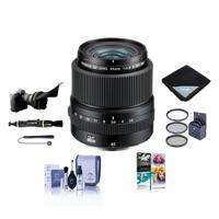 

Fujifilm FUJINON GF 45mm F/2.8 R WR Lens for GFX Medium Format System - Bundle With 62mm Filter Kit, Flex Lens Shade, Lens Wrap, Lens Pen Cleaner, Lens Cap Leash, Cleaning Kit, PC Software Package