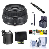 

Fujifilm FUJINON GF 50mm F/3.5 R LM WR Lens for GFX Medium Format System - Bundle With 62mm Filter Kit, Lens Case, Flex Lens Shade, Cleaning Kit, Capleash, LenPen Lens Cleaner, Pc Software Package