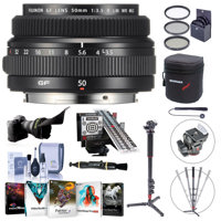 

Fujifilm FUJINON GF 50mm F/3.5 R LM WR Lens for GFX Medium Format System - Bundle With Aluminum Photo/Video Monopod, LENSALIGN MkII Focus Calibration System, 62mm Filter Kit, Flex Lens Shade, More