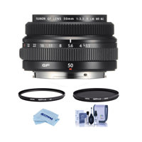 

Fujifilm FUJINON GF 50mm F/3.5 R LM WR Lens for GFX Medium Format System - Bundle With Hoya NXT Plus 62mm HMC UV Filter, Hoya NXT Plus 62mm HMC Circular Polarizer Filter, Cleaning Kit, Microfiber Cloth