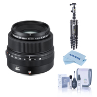

Fujifilm GF 63mm f/2.8 R WR Lens, Bundle with Vanguard VEO 2 Aluminum Tripod