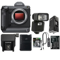 

Fujifilm GFX 100 Medium Format Mirrorless Camera Body - Bundle With Fujifilm EVF-TL1 EVF Tilt Adapter, 256GB SDXC UHS-1 U3 Card, Fuji NP-T125 Li-ion Battery, Fuji BC-T125 Charger, Carry-On Case, And More