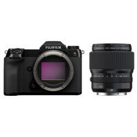

Fujifilm GFX 100S Medium Format Mirrorless Camera, Black with Fujinon GF 80mm f/1.7 R WR Lens, Black