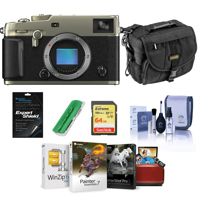 

Fujifilm X-Pro3 Mirrorless Digital Camera, Dura Silver - Bundle With Camera Bag, 64GB Memory SDXC Card, Cleaning Kit, Screen Protector, Card Reader, Mac Software Package