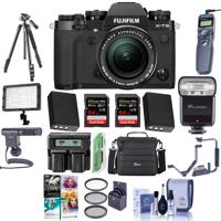 

Fujifilm X-T3 26.1MP Mirrorless Digital Camera with XF 18-55mm f/2.8-4 R LM OIS Lens, Black - Bundle With 2x 64GB SDHC Card, Camera Case, 2x Spare Battery, Zoom Flash, Tripod, Video Light, And More