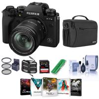 

Fujifilm X-T4 Mirrorless Camera with XF 18-55mm f/2.8-4 R LM OIS Lens, Black - Bundle With Shoulder Bag, 32B SDHC Card, Cleaning Kit, Card Reader, Memory Wallet, PC Software Pack, 58mm Filter Kit