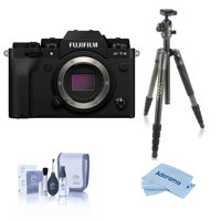 

Fujifilm X-T4 Mirrorless Digital Camera Body, Black, Bundle with Vanguard VEO 2 Aluminum Tripod