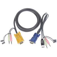 

IOGEAR G2L5301U 3' Micro-Lite Bonded All-in-One USB Cable for GCS1732, GCS1734 and GCS1758 KVM Switches