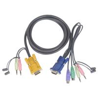 

IOGEAR G2L5303P 10' Micro-Lite Bonded All-in-One PS/2 Cable for GCS1758/1732/1734 KVMP Switches