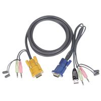 

IOGEAR G2L5305U 15' Micro-Lite Bonded All-in-One USB Cable for GCS1732, GCS1734 and GCS1758 KVM Switches
