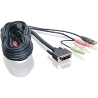 

IOGEAR G2L7D02UI 6' Single Link DVI-I USB KVM Cable