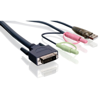 

IOGEAR G2L7D03UDTAA 10' Dual-Link DVI Cable with USB and Audio/Mic for GCS1212TAA, GCS1214TAA, GCS1782G and GCS1204G KVM Switches, TAA Compliant