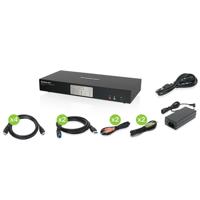 

IOGEAR 2-Port 4K Dual View KVMP Switch with HDMI Connection, USB 3.0 Hub and Audio, TAA