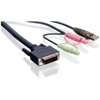 

IOGEAR 6 Feet Dual-Link DVI KVM Cable with USB and Audio/Mic