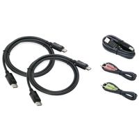 

IOGEAR Cable Set for 4K Dual View DisplayPort USB KVM with Audio, TAA