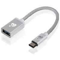 

IOGEAR 4" Charge & Sync USB-C to USB Type-A Adapter, Silver
