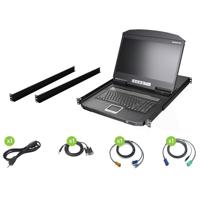 

IOGEAR 18.5" Widescreen Short Depth 8-Port LCD KVM Switch, TAA Compliant
